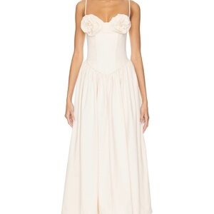 LPA Cream Midi Dress